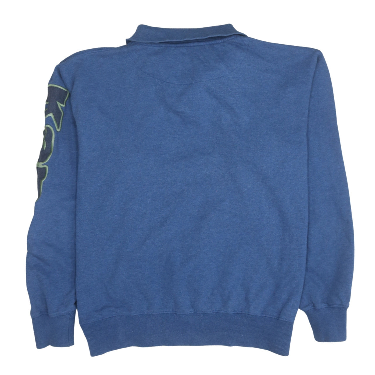 Kappa Men's Blue Collared Henley Sweatshirt Size L
