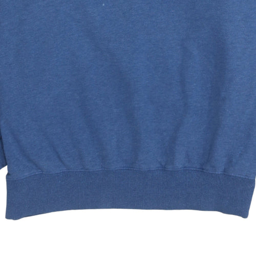 Kappa Men's Blue Collared Henley Sweatshirt Size L