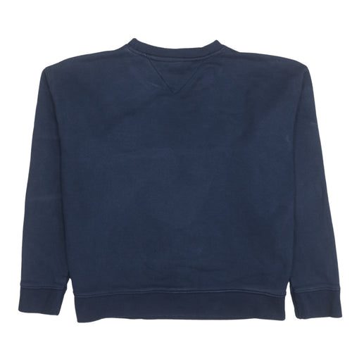 Tommy Jeans Men's Blue XL Crew Neck Pullover Sweatshirt