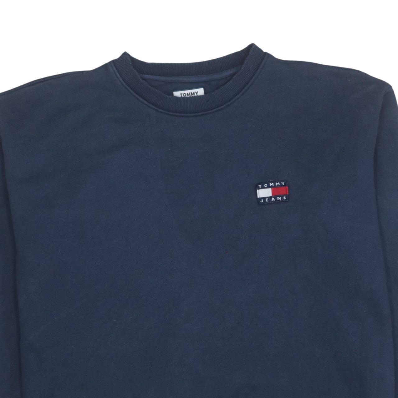 Tommy Jeans Men's Blue XL Crew Neck Pullover Sweatshirt