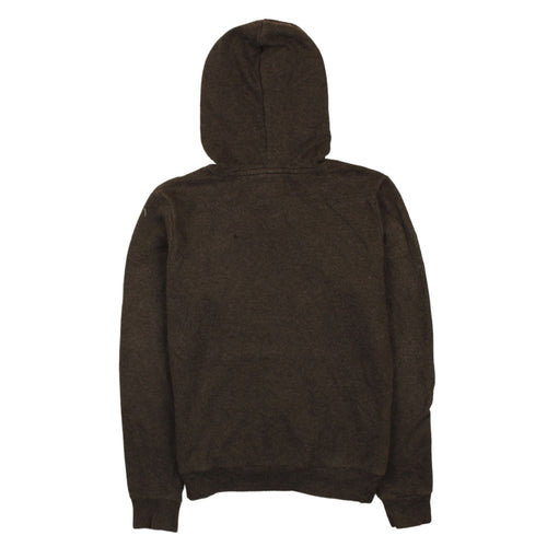 Puma Womens Black Pullover Hoodie Size 12 Hooded Sweatshirt Logo Print