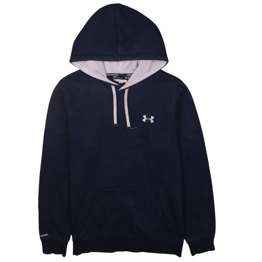 Under Armour Men's Blue Pullover Hoodie Small Relaxed Fit Sportswear
