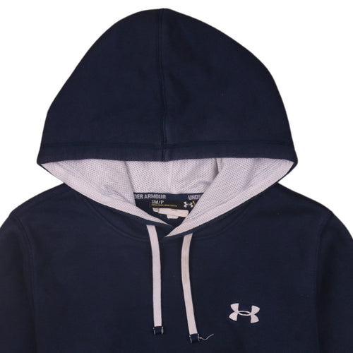 Under Armour Men's Blue Pullover Hoodie Small Relaxed Fit Sportswear