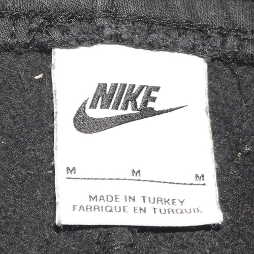 Nike Men's Black Cargo Fleece Joggers Size M Elastic Waist