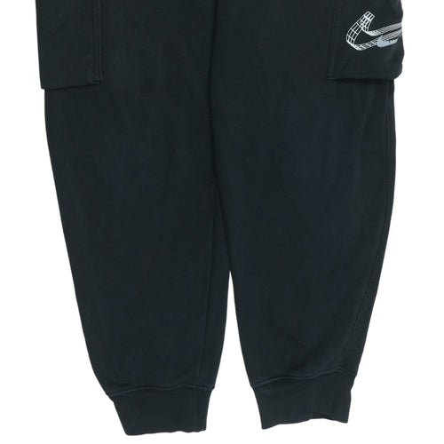 Nike Men's Black Cargo Fleece Joggers Size M Elastic Waist