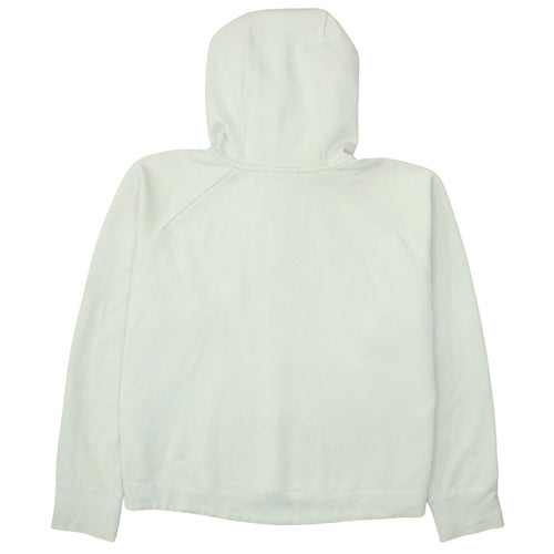 Nike Womens Beige Full Zip Hoodie L Cotton Blend Sportswear