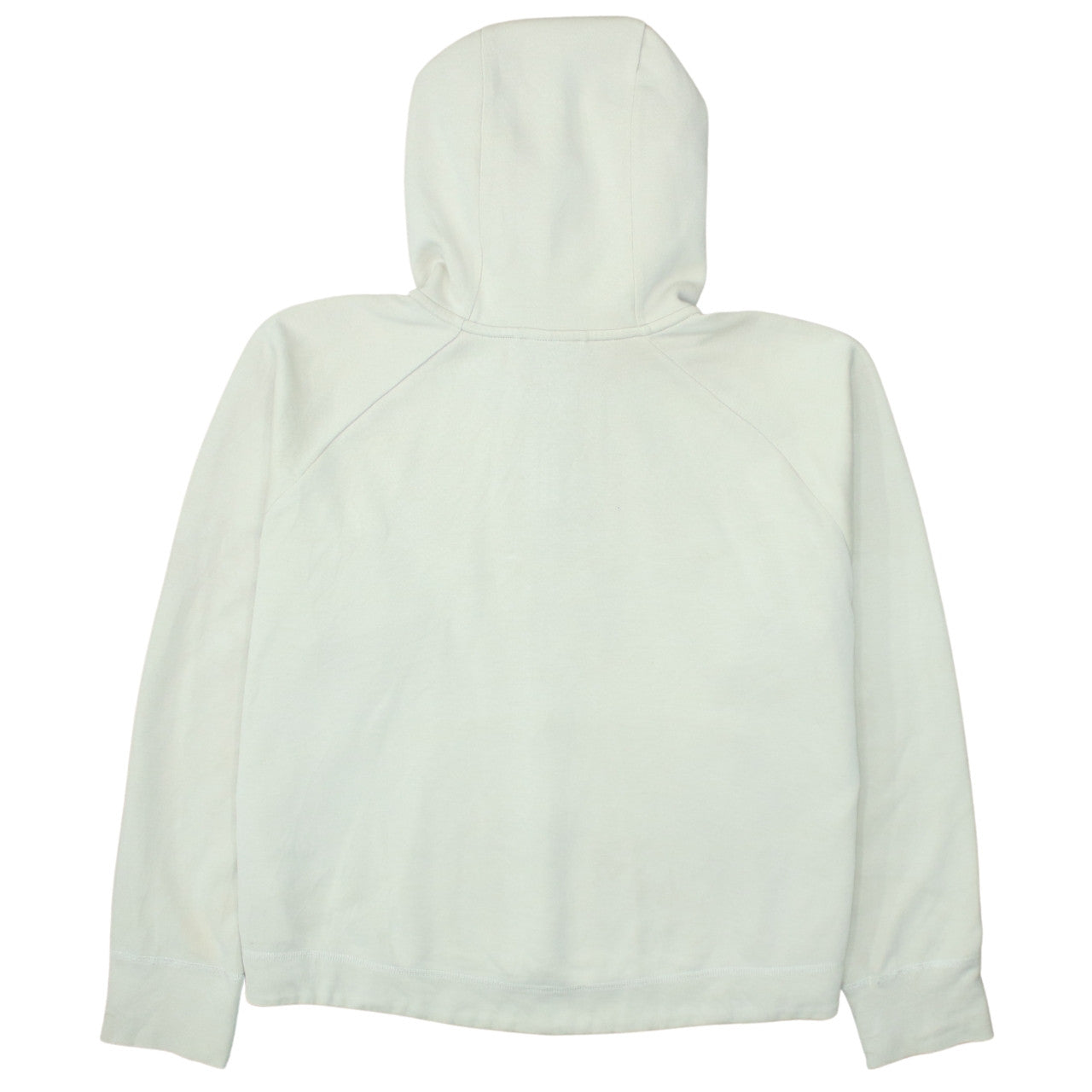 Nike Womens Beige Full Zip Hoodie L Cotton Blend Sportswear