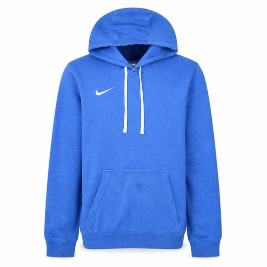 Front view of Nike Men's Blue Pullover Hoodie Small Regular Fit Fleece