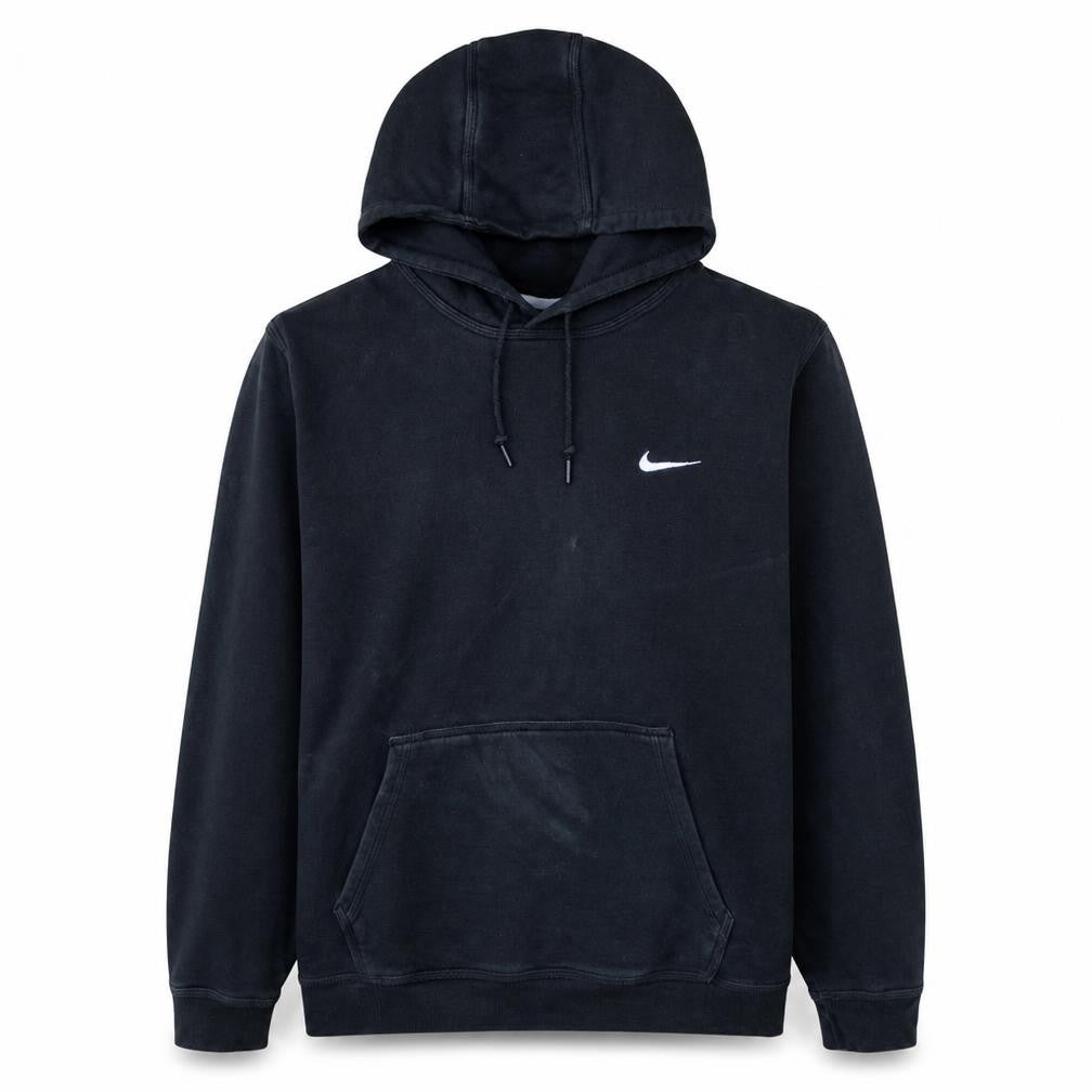 Front view of Nike men’s black xl pullover hoodie fleece sweatshirt