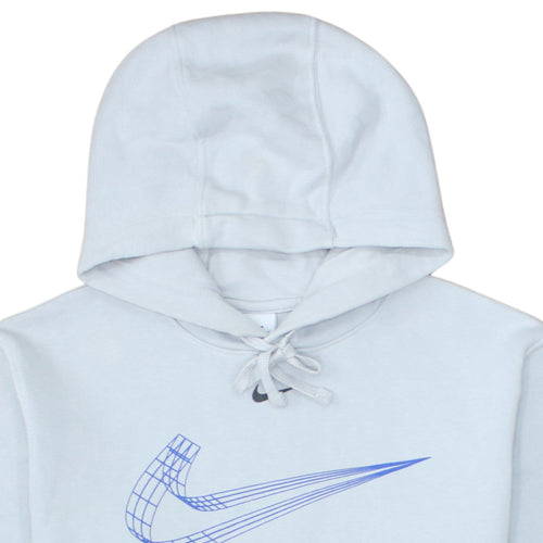 Nike Men's White Pullover Hoodie Small Graphic Sports Style