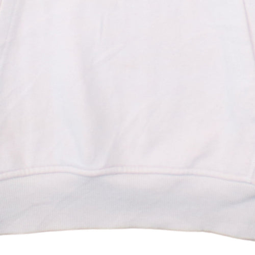 Ellesse Women's Pink Pullover Hoodie UK 8 Cotton Blend Logo Sportwear