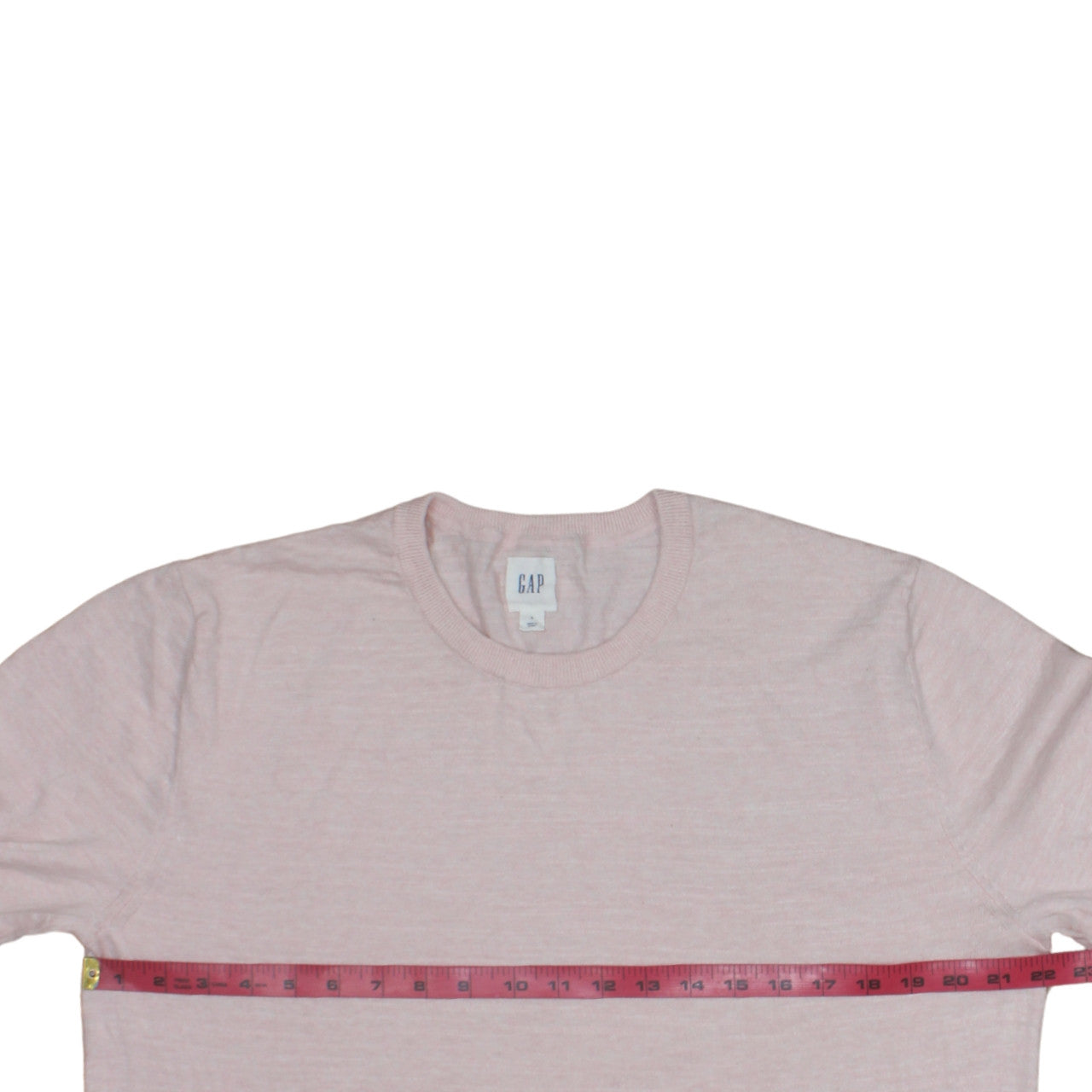 GAP Women’s Pink Cotton Linen Crew Neck Long Sleeve Pullover Jumper L
