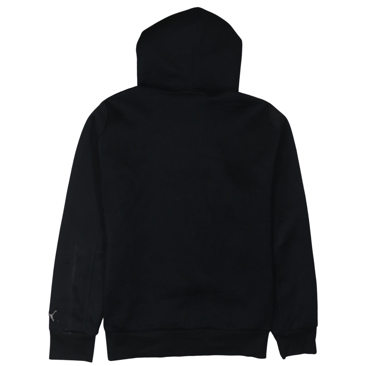 Puma Men's Black XL Full Zip Hoodie with Logo Print
