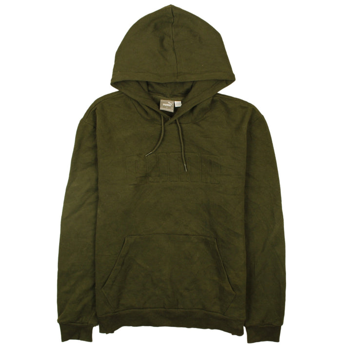 Puma Men's Green Pullover Hoodie Sweatshirt Size L