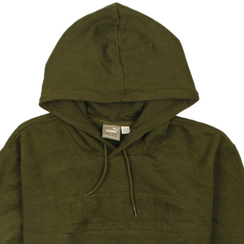 Puma Men's Green Pullover Hoodie Sweatshirt Size L