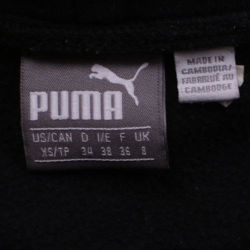 Puma Womens Black Size 8 Pullover Hoodie Sweatshirt