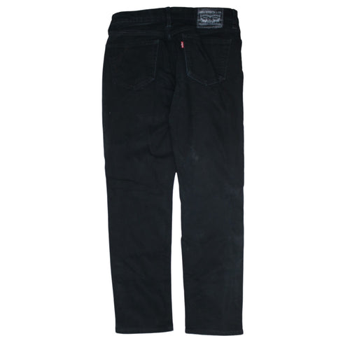 Levi's Men's Black Straight Regular Fit Denim Jeans W30 L32