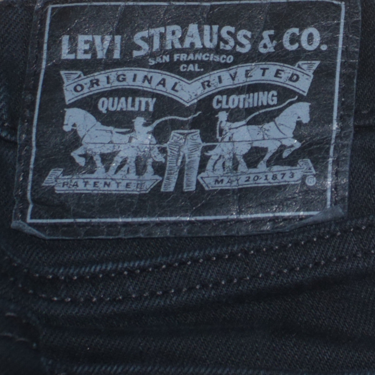 Levi's Men's Black Straight Regular Fit Denim Jeans W30 L32