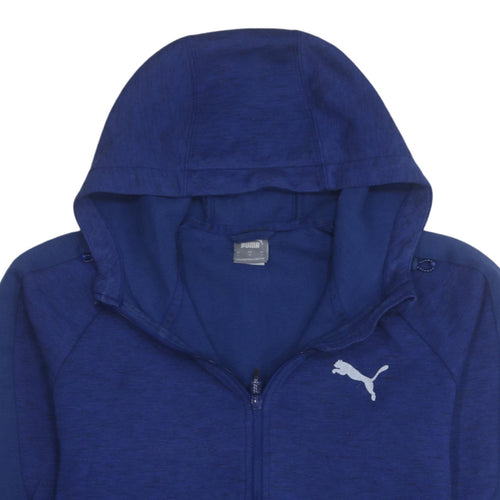 Puma Men's Blue Full Zip Hoodie Size L Sportswear Jacket
