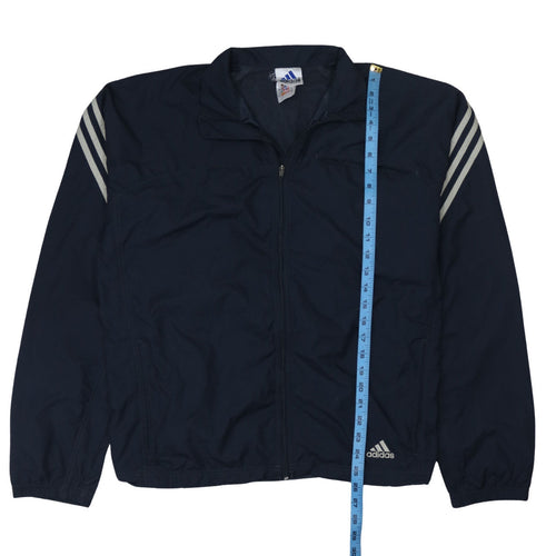 Adidas Men's Blue Track Jacket L Full Zip Lightweight Sportswear