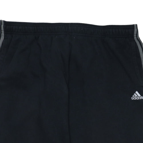 adidas Men's Black 2XL Joggers Tapered Fleece Sweatpants