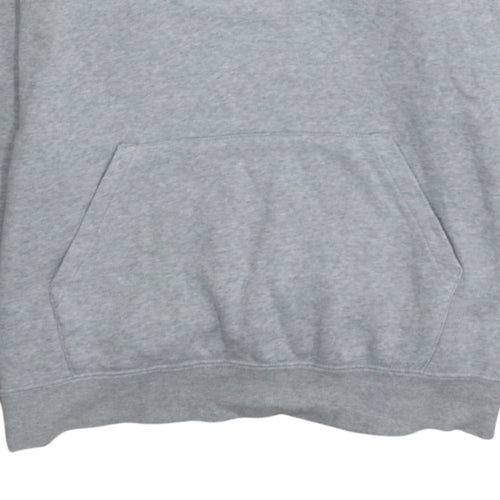 Nike Men's Grey Pullover Hoodie L Regular Fit Sportswear
