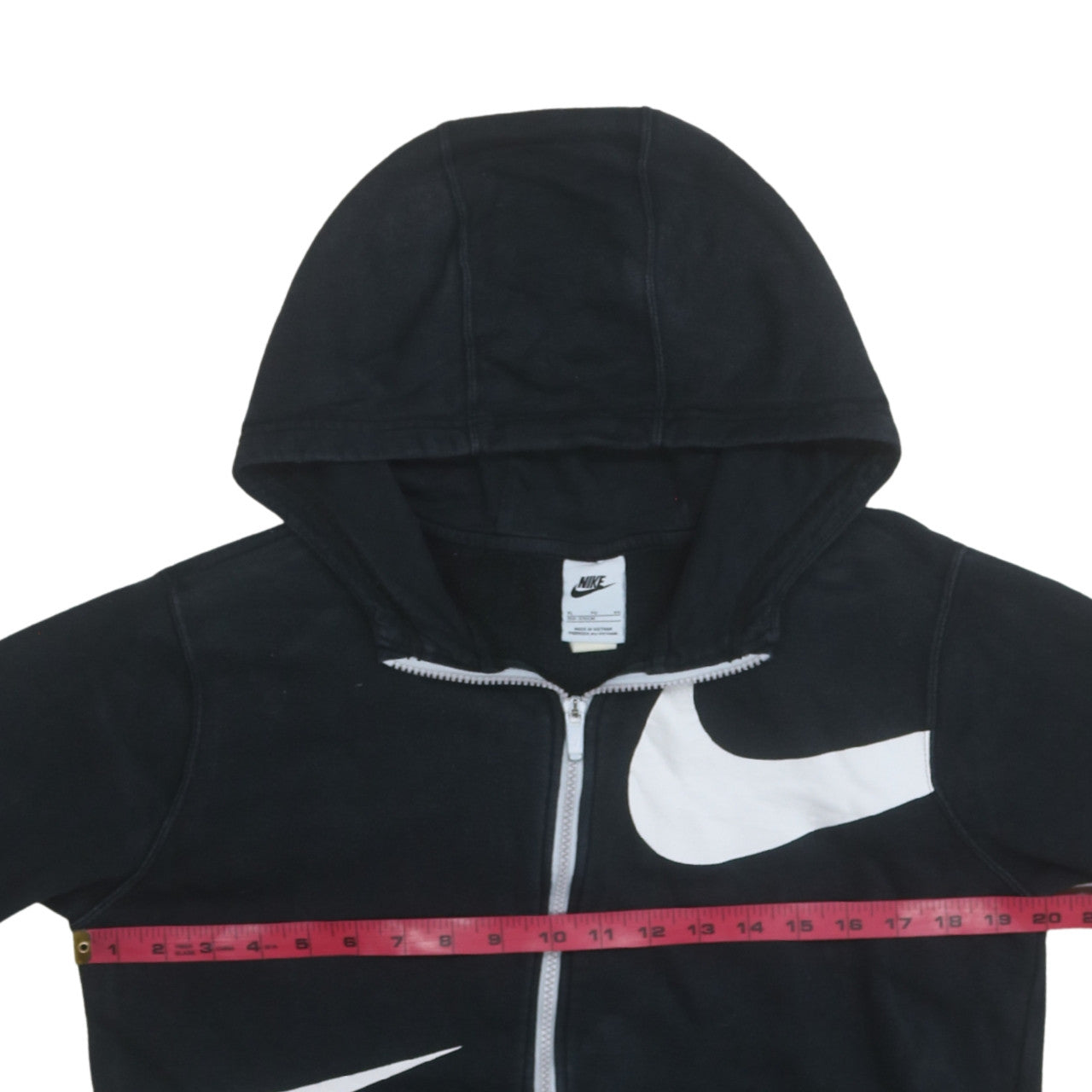 Nike Boys Black Full Zip Hoodie XL 158-170cm Hooded Sweatshirt