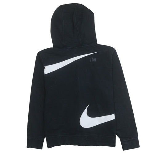 Nike Boys Black Full Zip Hoodie XL 158-170cm Hooded Sweatshirt