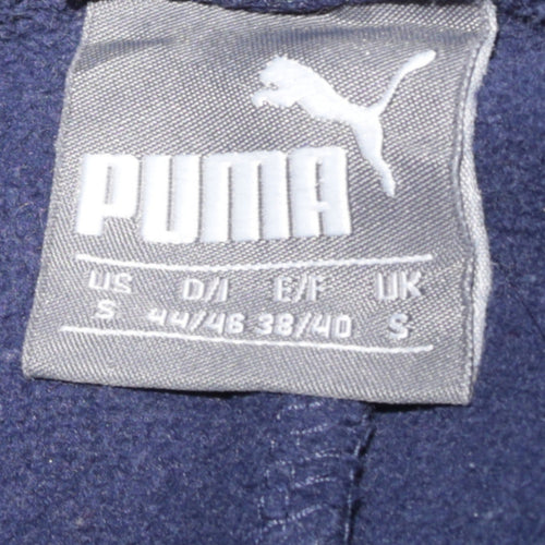 Puma Womens Blue Small Fleece Sweatpants Joggers Sportswear