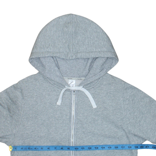Calvin Klein Women’s Grey Full Zip Hoodie L Soft Cotton Blend