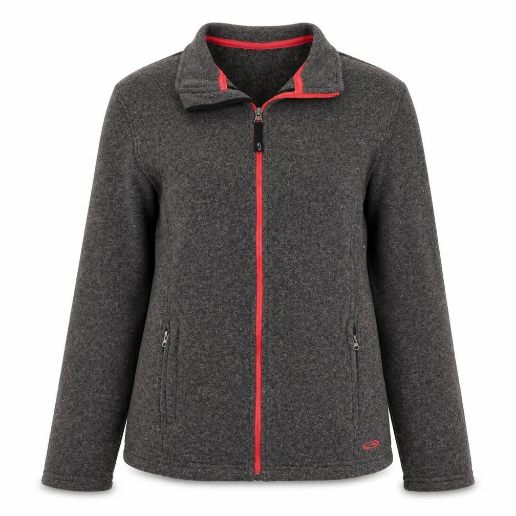 Front view of C9 Champion Women's Grey Fleece Full Zip Jacket, size M