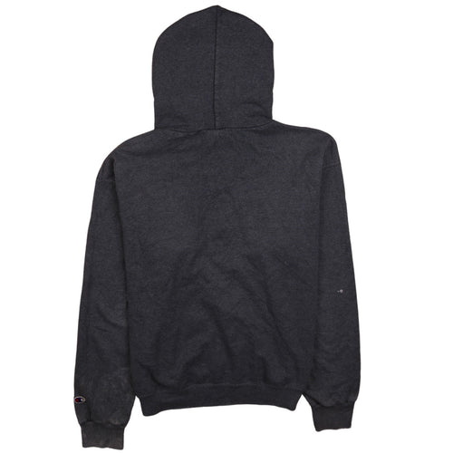 Champion Men's Grey Pullover Hoodie M Logo Athletic Sweatshirt