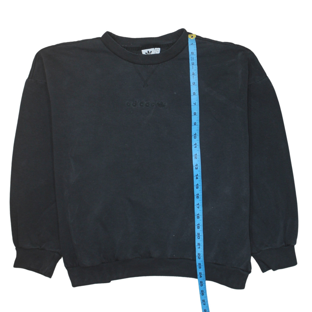 Adidas Women Black Crew Neck Pullover Sweatshirt Size 12