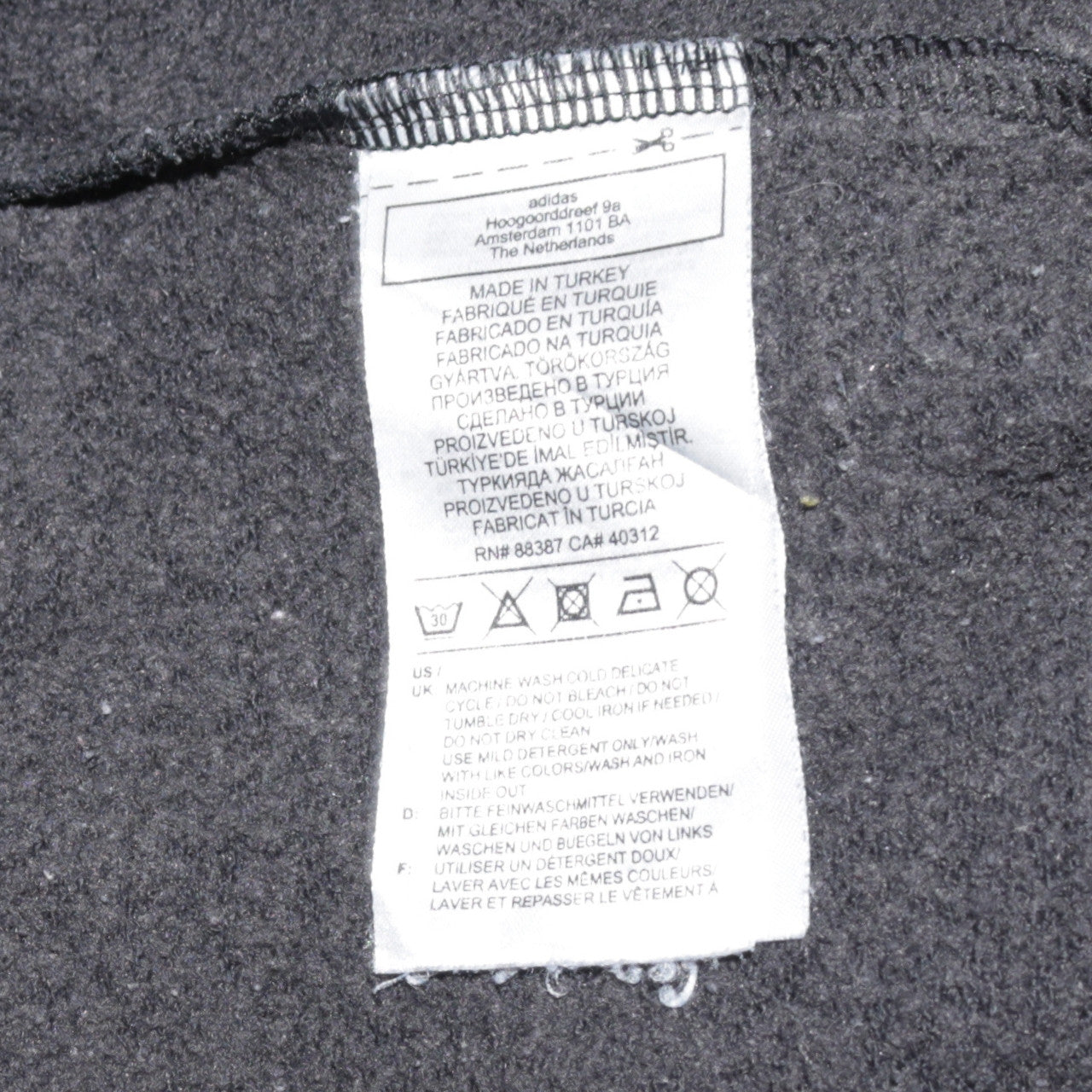 Adidas Women Black Crew Neck Pullover Sweatshirt Size 12