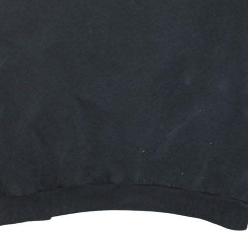Adidas Women Black Crew Neck Pullover Sweatshirt Size 12