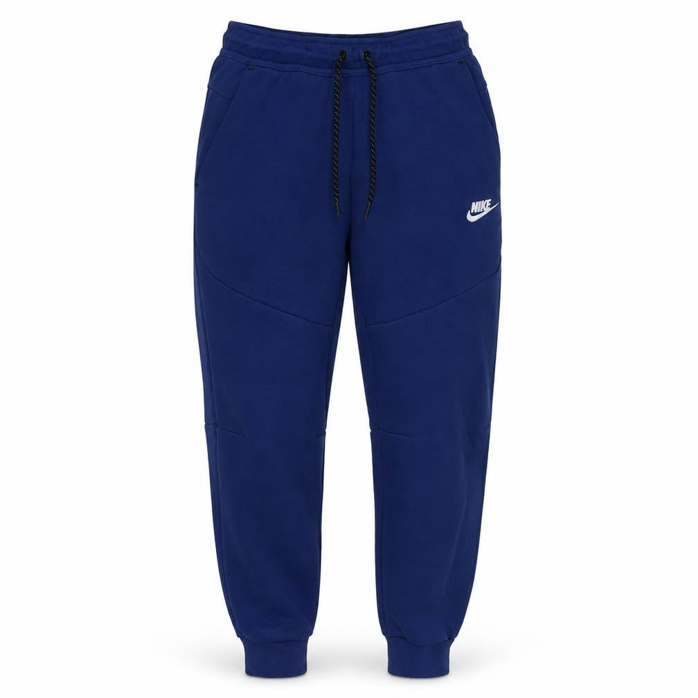 Front view of Nike Men's Blue Jogger Sweatpants, size S, Regular Fit