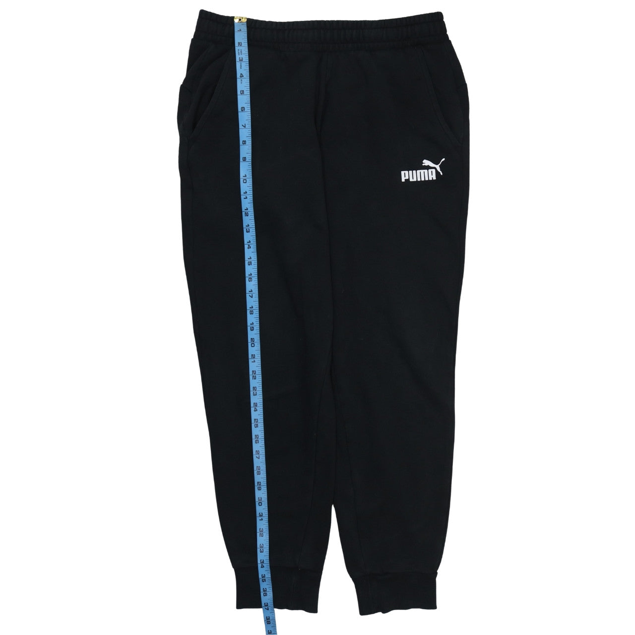 Puma Men's Black Jogger Sweatpants L Cotton Blend Casual