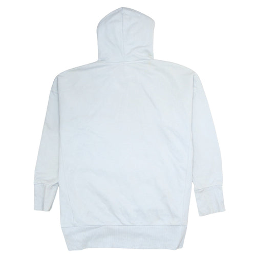 Adidas Womens Light Blue Pullover Hoodie Size L Logo Sportswear