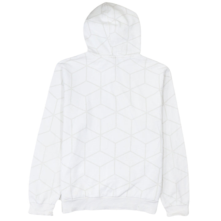 Puma Men's White Geometric Pullover Hoodie Size L