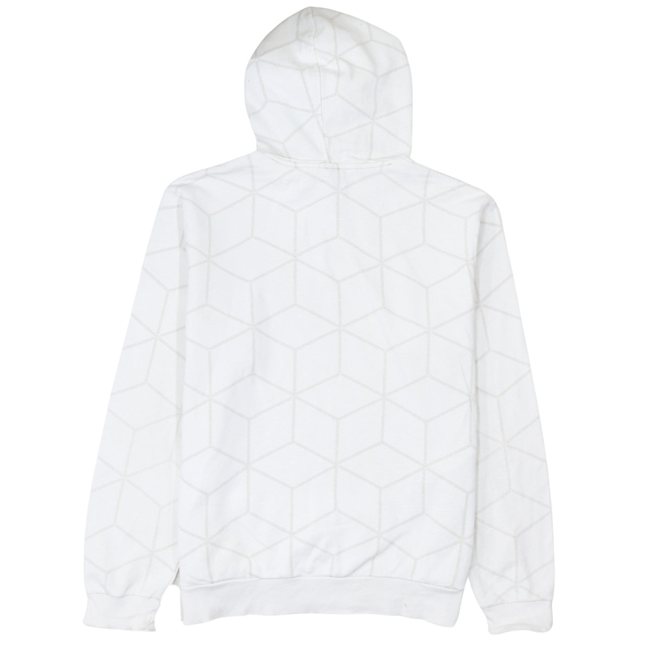 Puma Men's White Geometric Pullover Hoodie Size L