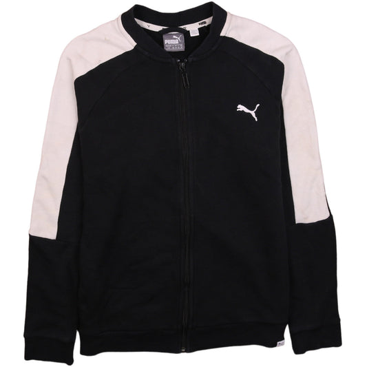 Puma Women's Black & White Full Zip Sweatshirt Size 14