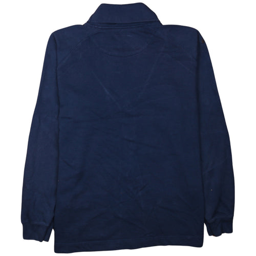 Chaps Men’s Blue Cotton Cardigan Size L Classic V-Neck Knit