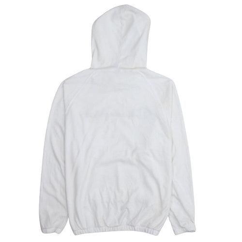 Champion Women White Medium Pullover Hoodie with Logo Print