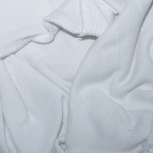 Champion Women White Medium Pullover Hoodie with Logo Print