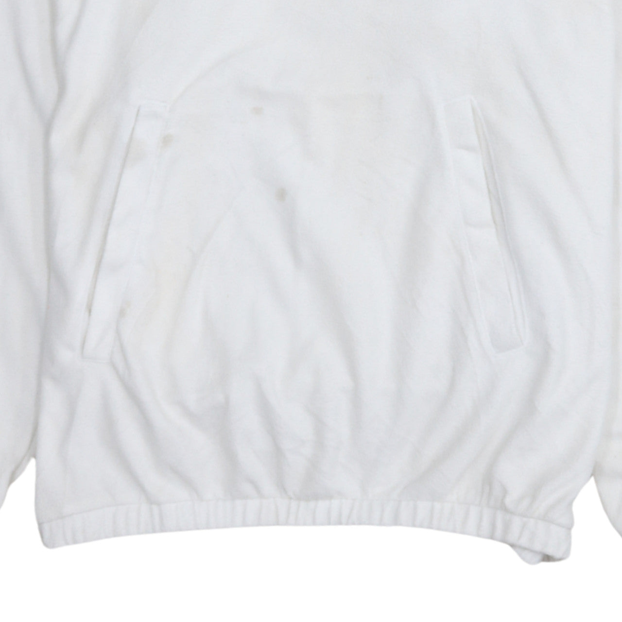 Champion Women White Medium Pullover Hoodie with Logo Print
