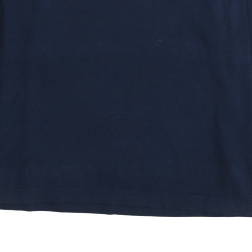 Tommy Jeans Mens Navy Long Sleeve Crew Neck Cotton T-Shirt L