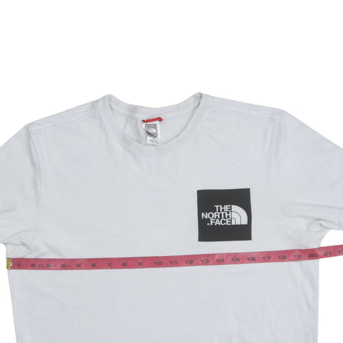 The North Face Men's White Cotton Crew Neck Short Sleeve T-Shirt M