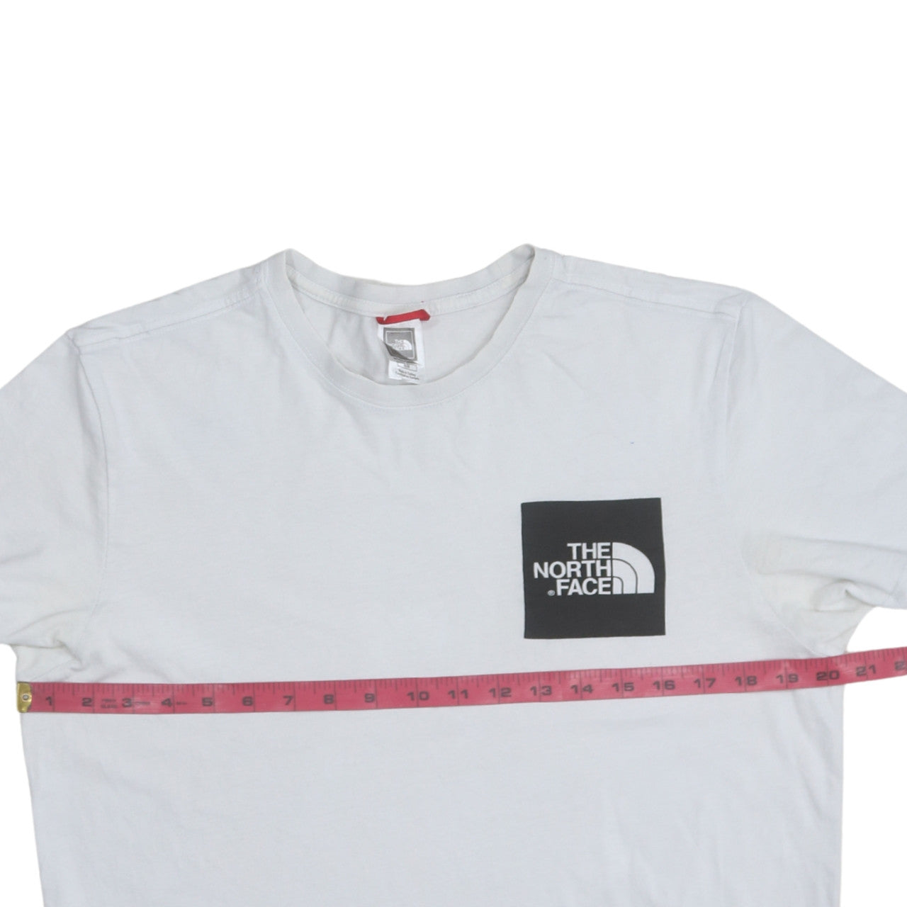 The North Face Men's White Cotton Crew Neck Short Sleeve T-Shirt M