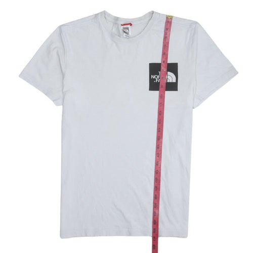 The North Face Men's White Cotton Crew Neck Short Sleeve T-Shirt M