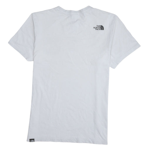 The North Face Men's White Cotton Crew Neck Short Sleeve T-Shirt M